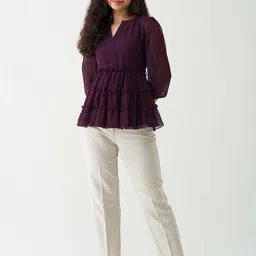 AASK Self Design Layered A-Line Top image 2