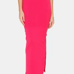 Zivame Women Pink Solid Saree Shape Wear-image-87