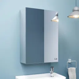 Stainless Steel Mirror Cabinet (14 X 20 Inches) Bathroom Wall Mounted Storage Stainless Steel Wall Shelf-image-48