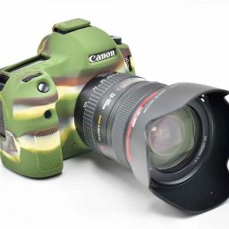 Digicom Silicone Cover Protective Camera Cover for Canon EOS 6D Camera-Military Green Camera Bag-picture-4