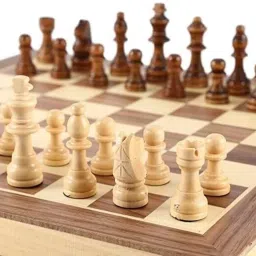 Foldable Wooden Chess Board Set | Storage for Chess Coins Party & Fun Board Game-image-13