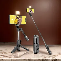 Clairbell ZO7_R1S Bluetooth Selfie Sticks with Remote and Selfie Light Single Gimbal for Mobile-32