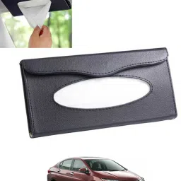 Universal Leatherite Rectangle Black Tissue Box For Car/office/Home-59 Vehicle Tissue Dispenser-image-88