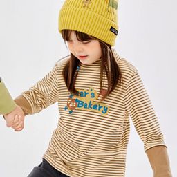 LULU & SKY Kids Striped High Neck Full Sleeve Top-image-23