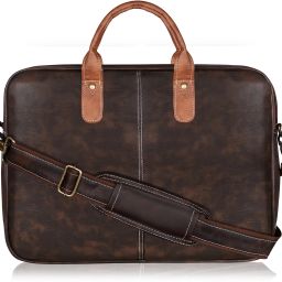 Brown Color faux leather 10L Messenger Bag For Men & Women SF-BG72 Waterproof Messenger Bag-image-12