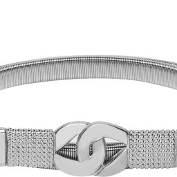 Women Formal, Casual, Party, Evening Silver Metal Belt-image-33