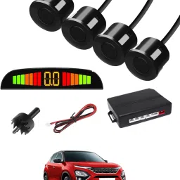 Black 4 Parking Reverse Safety Sensor For Vehicles-133 Universal Reverse Black Parking Sensor With Buzzer And LED Display-133 Parking Sensor-picture-24
