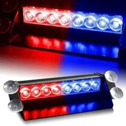 8 LED Police Car Flashing Lights Interior Light Car LED (12 V, 12 W)-image-1