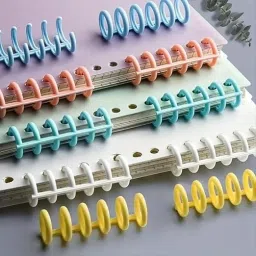 ETVIEIO binder ring binding rings book Paper Binding Non-toxic spiral Click Ring Combs Manual Comb Binder-25