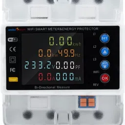 3-Phase WiFi Energy Meter Bi-Directional 80A Power Meter with Over/Under Voltage Digital Voltage Tester-1