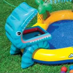Original Dinosaur (IND*4) Kids Play Center Swimming Pool With Free Pump Inflatable Swimming Pool-picture-40