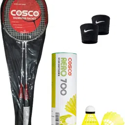 Force CZ 50 (Pack of 2 Racquet) With Aero 700 (6 Shuttle) 2 Wrist Band Multicolor Strung Badminton Racquet-picture-21