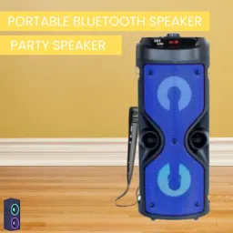 SACRO Thunder (WIRELESS BLUETOOTH PARTY SPEAKER) Stereo Sound With Karaoke MicA392 30 W Bluetooth Party Speaker-image-89