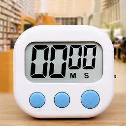 Digital White Clock-19