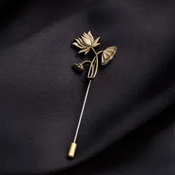COSA NOSTRAA Men Lotus Lapel Pin Brooch-32