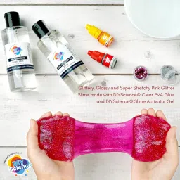 diyscience Premium Pva Slime Glue - Clear (200Ml) Super Clear|Great For Slime And Craft image 3