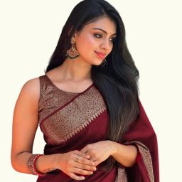 Woven Banarasi Art Silk Saree-image-27