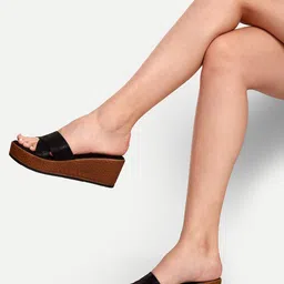 Inc 5 Textured Wedge Heels with Open Back-9