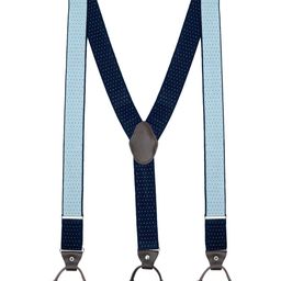 The Tie Hub Men Navy Patterned Suspenders-image-22