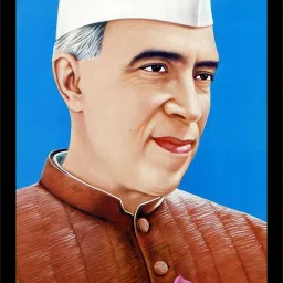 pandit jawaharlal nehru photo frame, nehru ji photo frame Digital Reprint 14 inch x 10 inch Painting-image-8