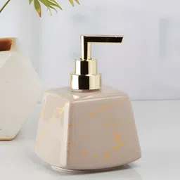 Kookee Grey Abstract Shaped Ceramic Soap Dispenser image 1