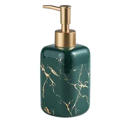 FabSeasons Green Printed  Ceramic Soap Dispenser-picture-39