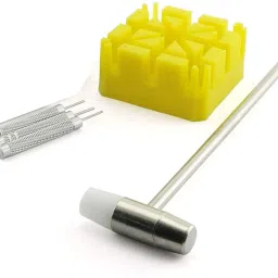 uptotoolsak Watch Repair Tool Kit Watch Band Link Pin Remover Hammer Punch Pins 5-piece Watch Repair Kit-image-60