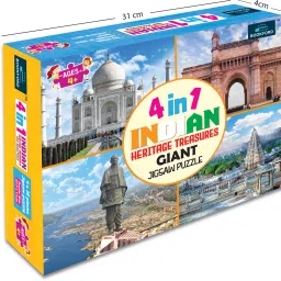 bookford 4 In 1 Indian Heritage Tresures Jigsaw Puzzle Game & Fun and Learning image 5