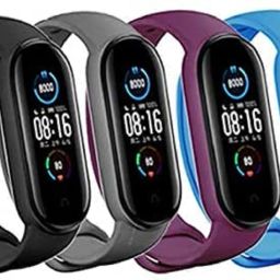 AUDICE COMBO OF 4PCS SOFT SILICON BAND STRAP FOR XIAOMI MI BAND 5 AND XIAOMI MI BAND 6 Smart Band Strap-23