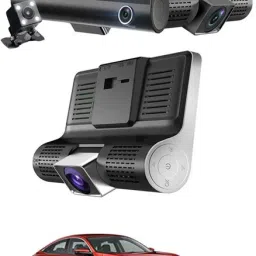 4inch 3Way Car DVR Camera 1080P Video Recorder Cameras 55 Black LCD-image-9