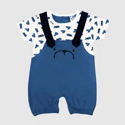 Moms Love Infant Girls Printed Cotton Rompers-image-35