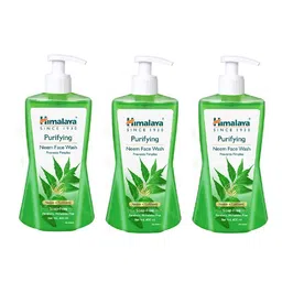 Himalaya Set of 3 Purifying Neem Face Wash to Prevent Pimples - 400 ml Each image 1