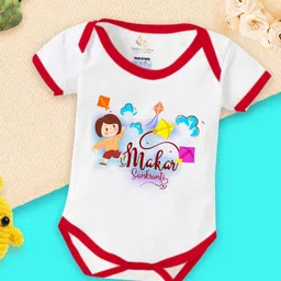 Babywish Infants Printed Cotton Bodysuit-image-95
