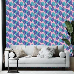 Wallpics Pink & Purple Abstract Printed Self-Adhesive Wallpaper-picture-12