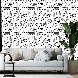 Wallpics White & Black Classics Printed Self-Adhesive Wallpaper-23