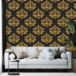 Wallpics Black & Beige Printed Self-Adhesive Wallpaper-image-57