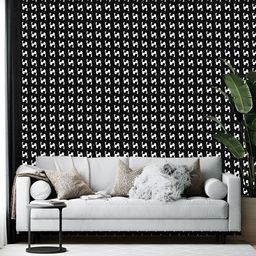 Wallpics Black & White Abstract Printed Self Adhesive Wallpaper-20