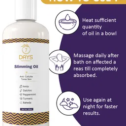 7 DAYS Feel Of Nature Set Of 4 Anti-Cellulite Slimming Oil With Amla - 100ml Each image 4