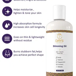 7 DAYS Feel Of Nature Set Of 4 Anti-Cellulite Slimming Oil With Amla - 100ml Each image 2