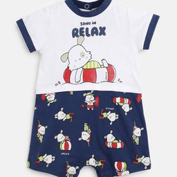 Chicco Infant Boys Printed Pure Cotton Rompers-image-51