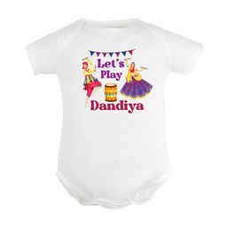 FFLIRTYGO Infants Dandiya Special Printed Pure Cotton Bodysuit-picture-45