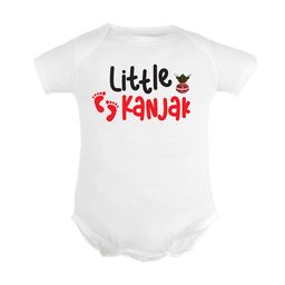 FFLIRTYGO Infants Durga Puja Special Printed Pure Cotton Bodysuit-image-63