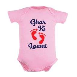 FFLIRTYGO Kids Durga Puja Special Printed Pure Cotton Bodysuit-image-73