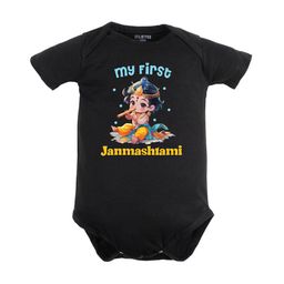 FFLIRTYGO Infant Kids Janmashtmi Printed Pure Cotton Bodysuit-image-82