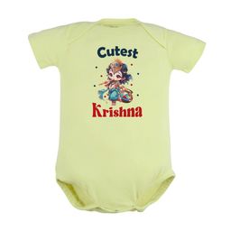 FFLIRTYGO Infants Kids Janmashtami Special Graphic Printed Pure Cotton Bodysuit-image-71