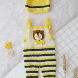 Woonie  Infant Boys Striped Pure Cotton Rompers-image-66