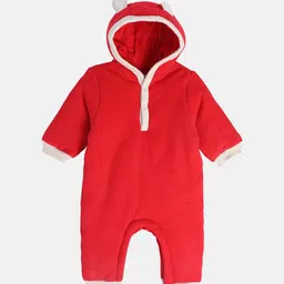 MINI KLUB Infant Boys Pure Cotton Hooded Rompers-image-65