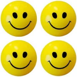 Smiley Face Squeeze Stress relief Ball | Soft ball Stress Relieve Squeeze Balls Yellow |Toy for Kids and Adults for Stress Relief and Playing ( pack of 4 ) - 7 CM l Smiley Soft Balls Happy Smile Funny Cute Face Anti Stress Slow Rising Squeeze Ball Kids Toy Gift Stress Reliever Smiley Ball- 7 cm-22