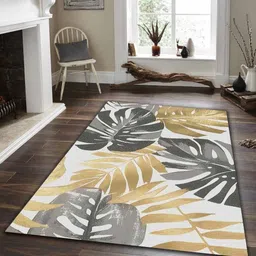 Sparrow world Red Bohemian Anti-Skid Polyester Carpet-24