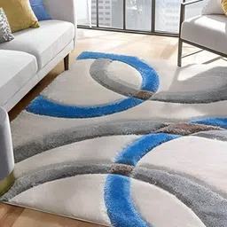 Shopgallery Grey Geometric Anti-Skid Carpet-26